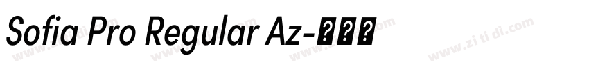 Sofia Pro Regular Az字体转换 Sofia Pro Regular Az字体转换